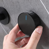 Sleek Wall-Mounted Sink Faucet with Dual Handles and Rough-In Valve