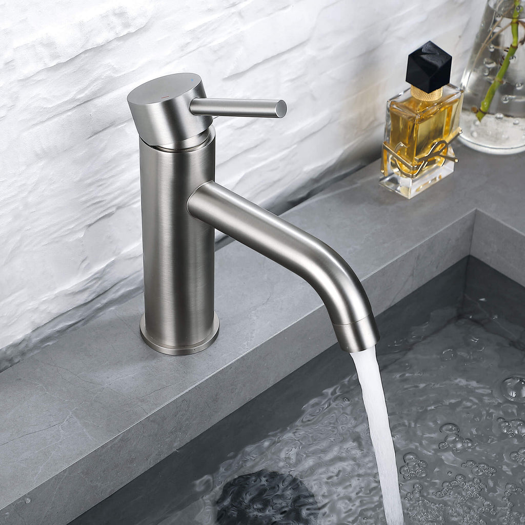 Functional Single-Handle Mixer Faucet for Bathroom Basin