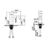 Functional Single-Handle Mixer Faucet for Bathroom Basin
