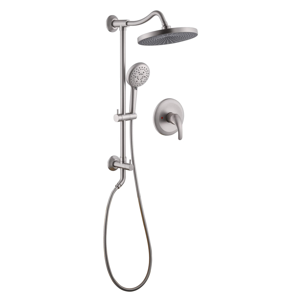 Rain Shower Faucet Set with 5-Setting Handheld