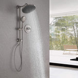 Shower Faucet Set with Rainfall Shower Head and 5-Settings Handheld Shower Spray JK0114