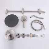 Shower Faucet Set with Rainfall Shower Head and 5-Settings Handheld Shower Spray JK0114