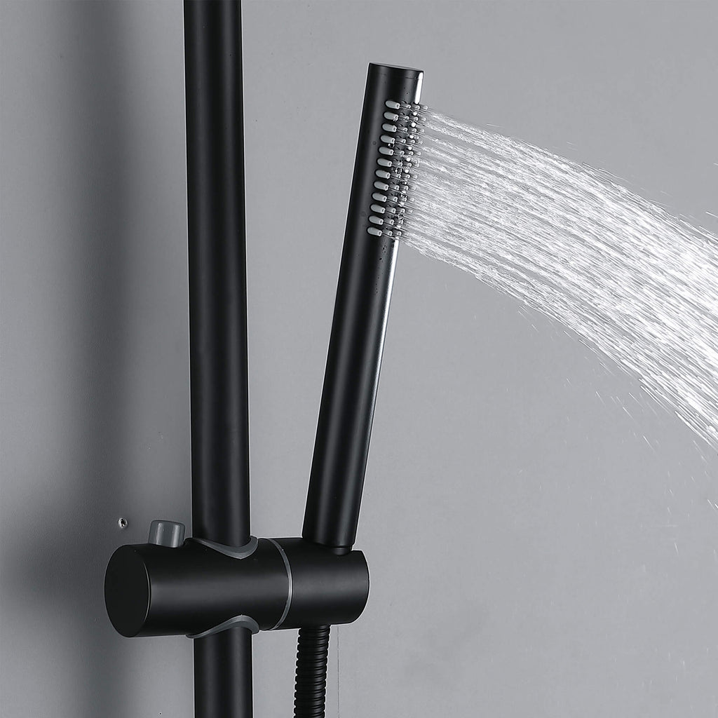 Adjustable 3-Function Shower System with Foldable Tub Spout