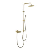 Adjustable 3-Function Shower System with Foldable Tub Spout