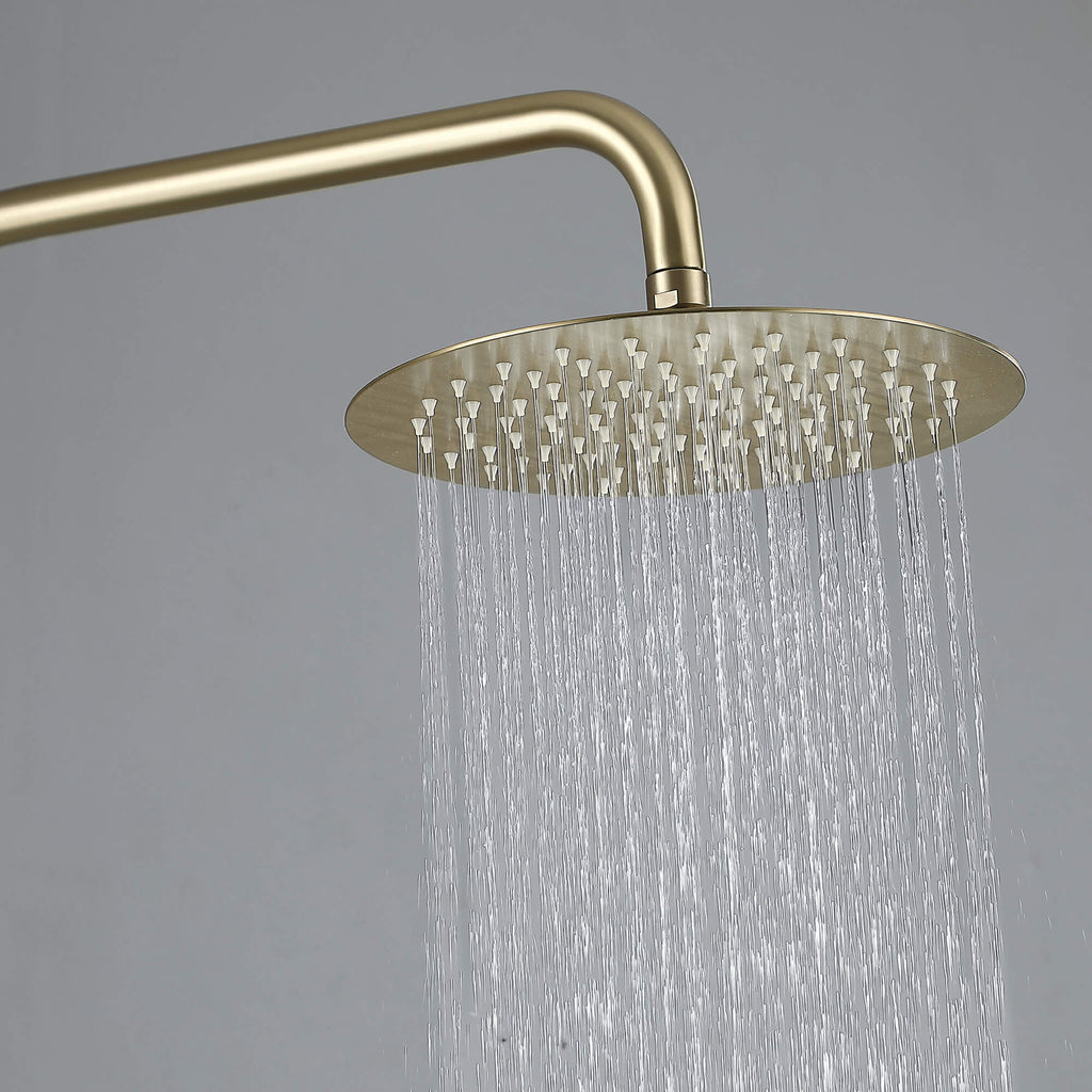 Adjustable 3-Function Shower System with Foldable Tub Spout