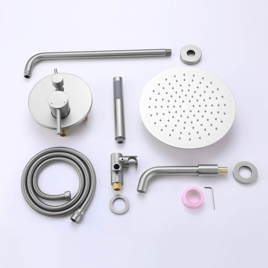 Rain Shower Combo with Handheld and Tub Spout