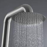 Freestanding Stainless Steel Outdoor Shower with Hand Shower and Detachable Shower Head