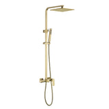 3-Function Shower System with Rainfall Shower Head Handheld Sprayer and Tub Spout Wall-Mounted
