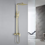 3-Function Shower System with Rainfall Shower Head Handheld Sprayer and Tub Spout Wall-Mounted