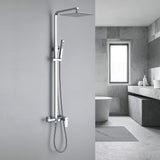 3-Function Shower System with Rainfall Shower Head Handheld Sprayer and Tub Spout Wall-Mounted