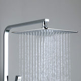 3-Function Shower System with Rainfall Shower Head Handheld Sprayer and Tub Spout Wall-Mounted