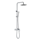 3-Function Rain Shower System with High Pressure Head and Adjustable Handheld Spray