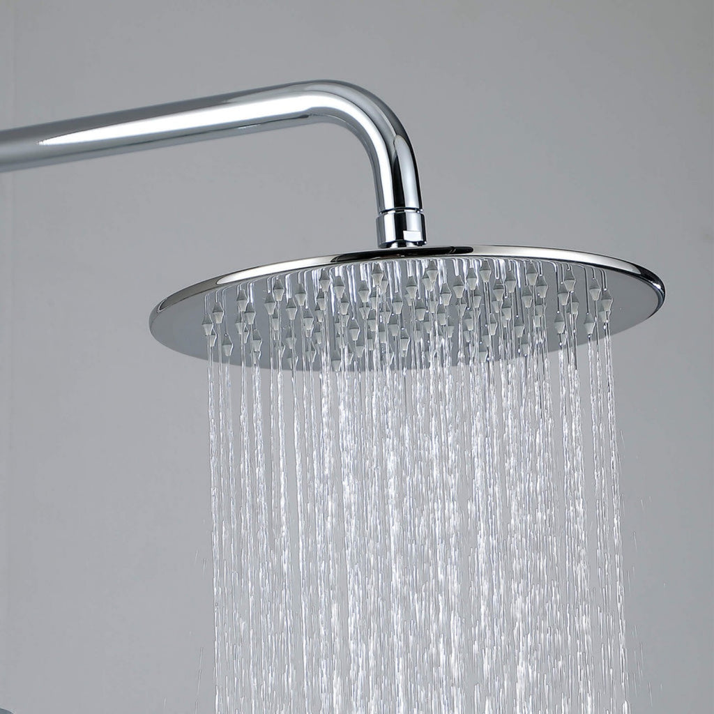 3-Function Rain Shower System with High Pressure Head and Adjustable Handheld Spray