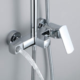 3-Function Rain Shower System with High Pressure Head and Adjustable Handheld Spray