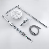 3-Function Rain Shower System with High Pressure Head and Adjustable Handheld Spray