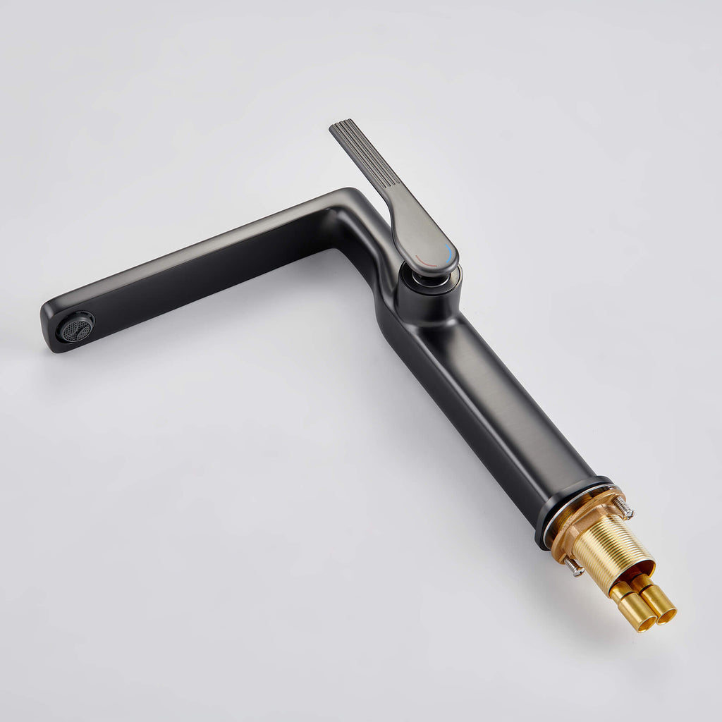 Single-Handle Bathroom Vessel Sink Faucet with Tall Spout
