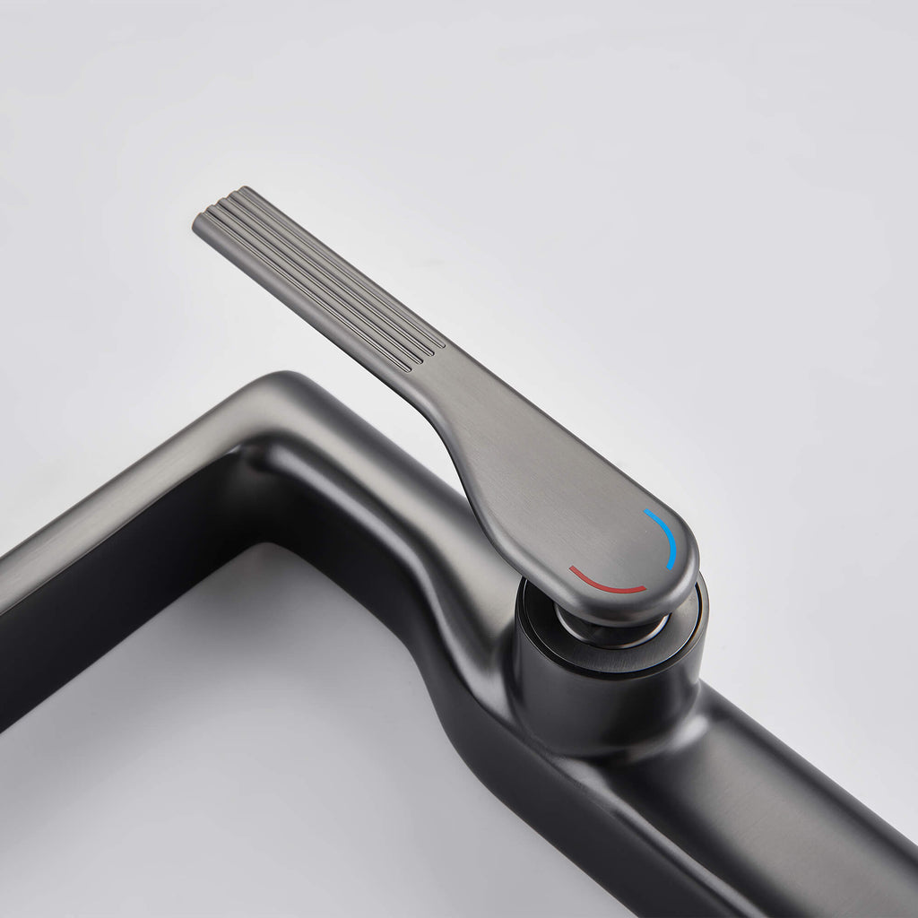Luxury High Basin Mixer Bathroom Sink Faucet with Modern Design