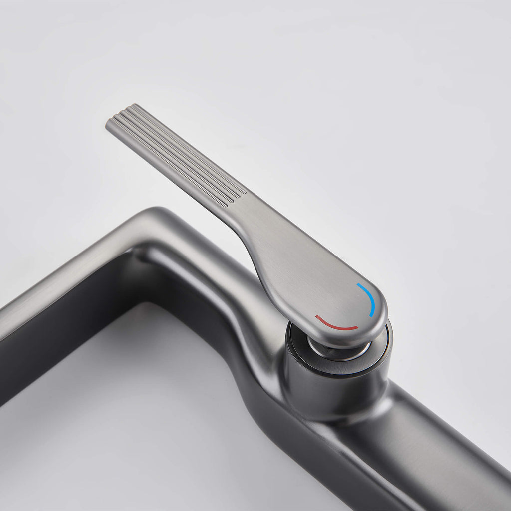 Single-Handle Bathroom Vessel Sink Faucet with Tall Spout