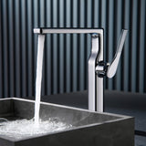 Single-Handle Bathroom Vessel Sink Faucet with Tall Spout