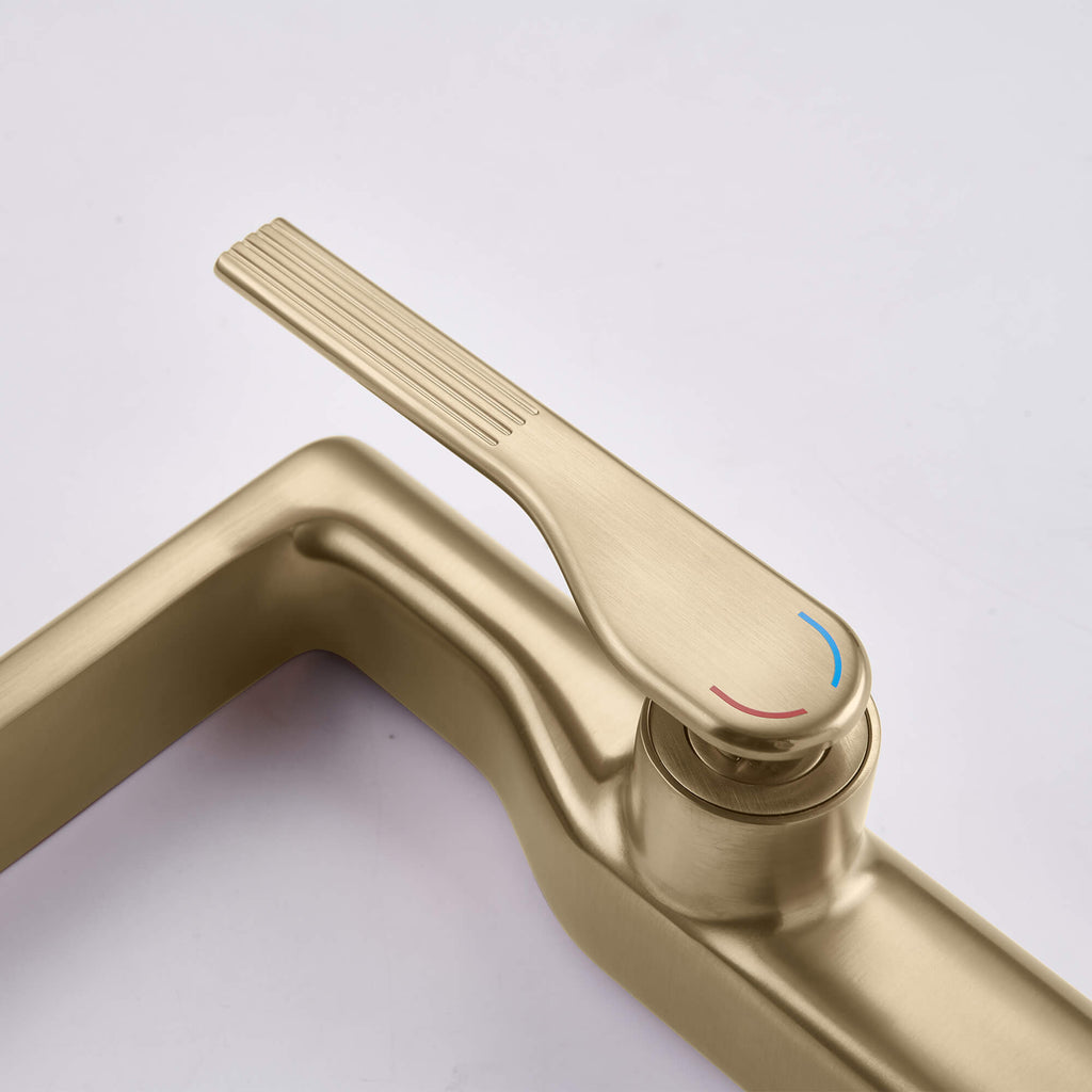 Luxury High Basin Mixer Bathroom Sink Faucet with Modern Design