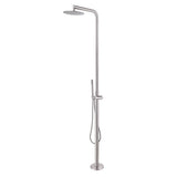 316 Stainless Steel Outdoor Shower with 10-Inch Rain Shower Head and Handheld Sprayer