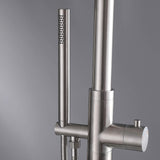 316 Stainless Steel Outdoor Shower with 10-Inch Rain Shower Head and Handheld Sprayer