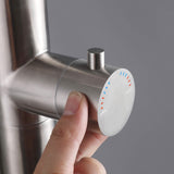 316 Stainless Steel Outdoor Shower with 10-Inch Rain Shower Head and Handheld Sprayer