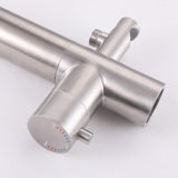 316 Stainless Steel Outdoor Shower with 10-Inch Rain Shower Head and Handheld Sprayer