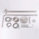 316 Stainless Steel Outdoor Shower with 10-Inch Rain Shower Head and Handheld Sprayer