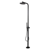 316 Stainless Steel Outdoor Shower with 10-Inch Rain Shower Head and Handheld Sprayer