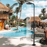 316 Stainless Steel Outdoor Shower with 10-Inch Rain Shower Head and Handheld Sprayer