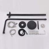 316 Stainless Steel Outdoor Shower with 10-Inch Rain Shower Head and Handheld Sprayer