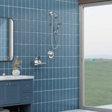 Wall-Mounted High-Pressure Chrome Dual/Combo Shower Head Set