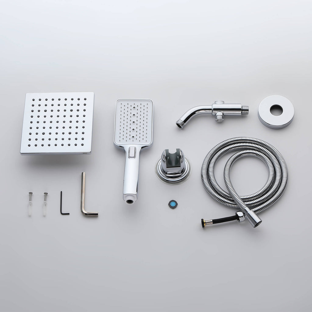Rain Shower Head and Multi-Function Handheld Combo 304 Stainless Steel