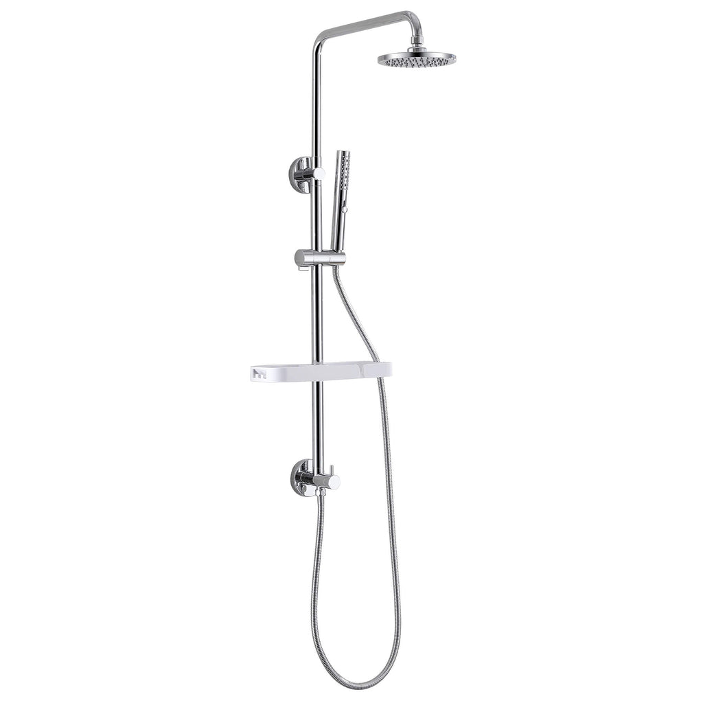 Rainfall Shower System with 3-Function Handheld and Shelf