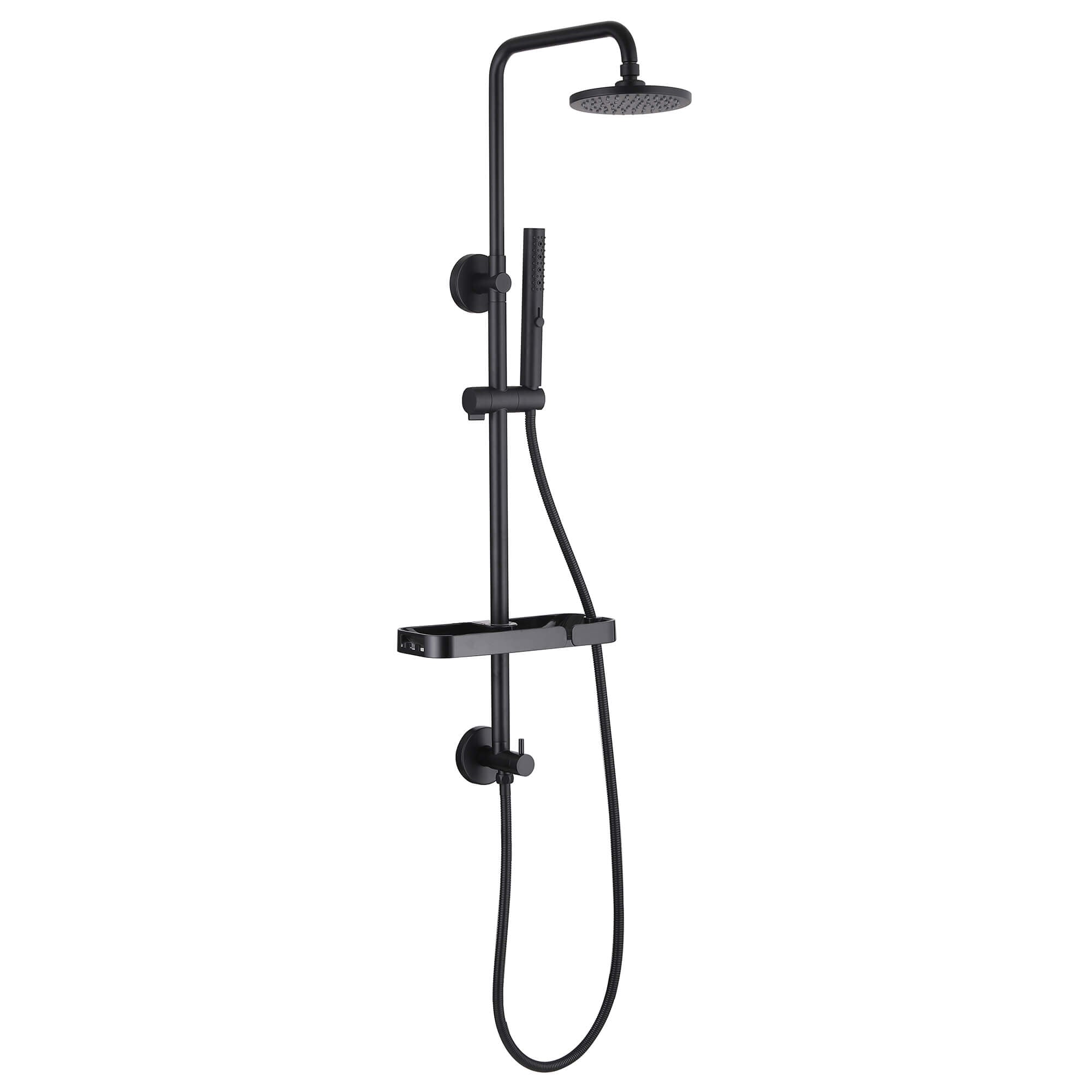 Rainfall Shower System with 3-Function Handheld and Shelf