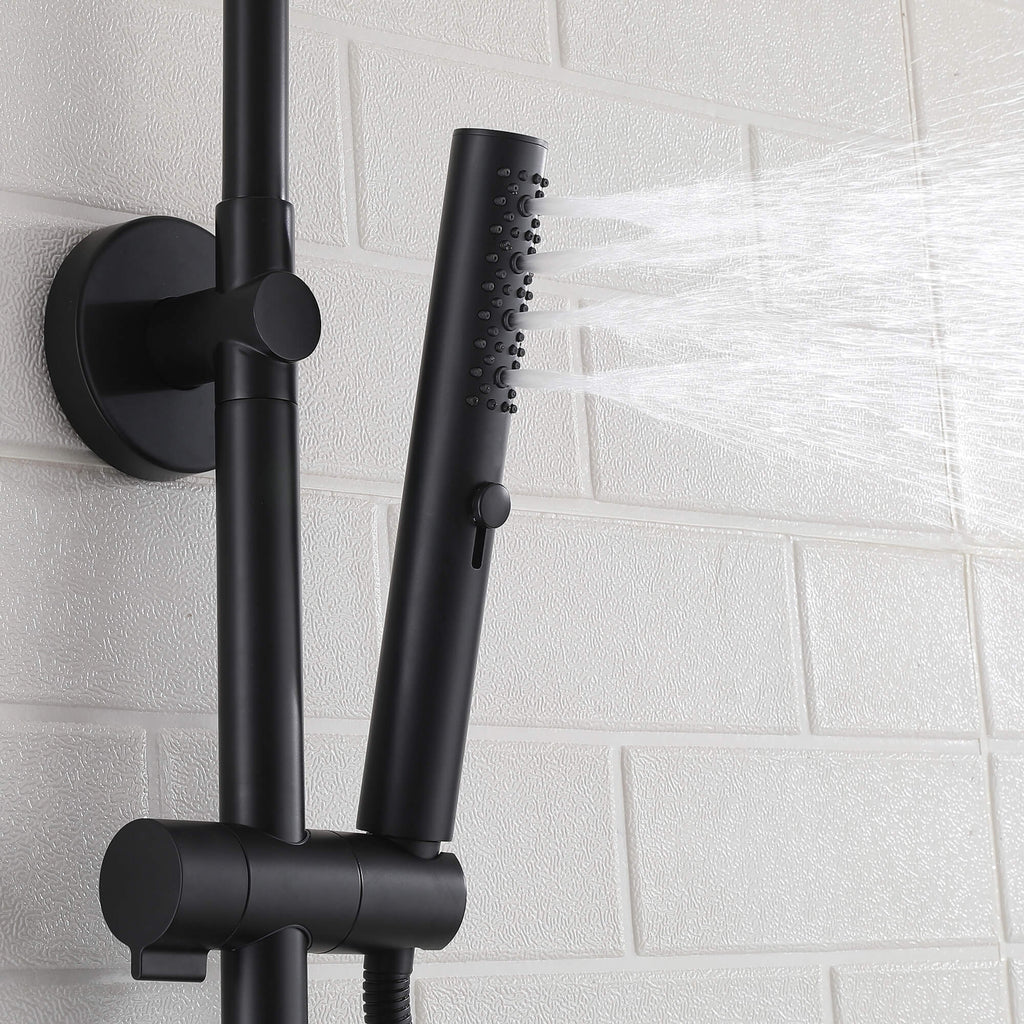 Rainfall Shower System with 3-Function Handheld and Shelf