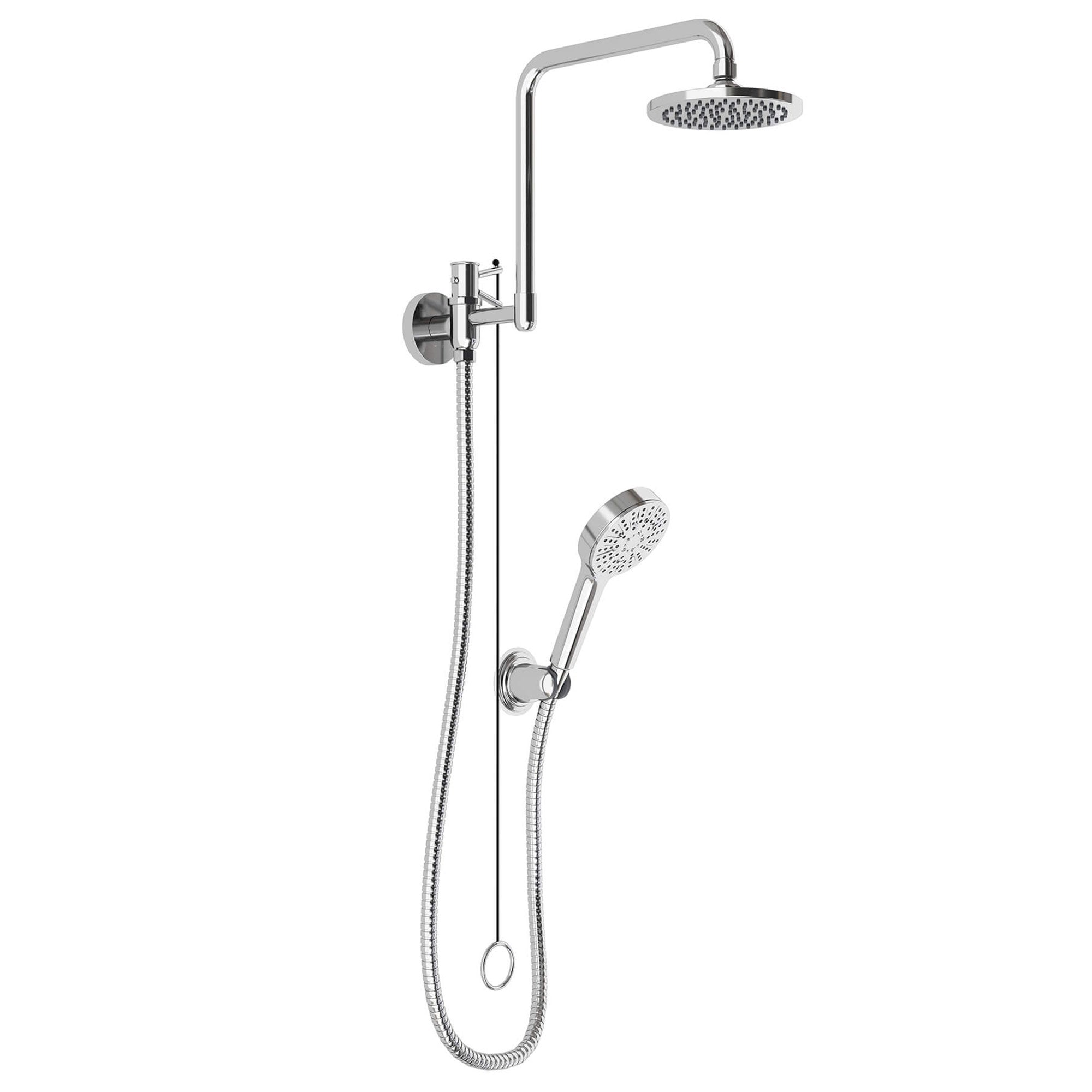 Shower Kit Handheld and Showerhead Combo Quick Retrofit Upgrade for Older Homes