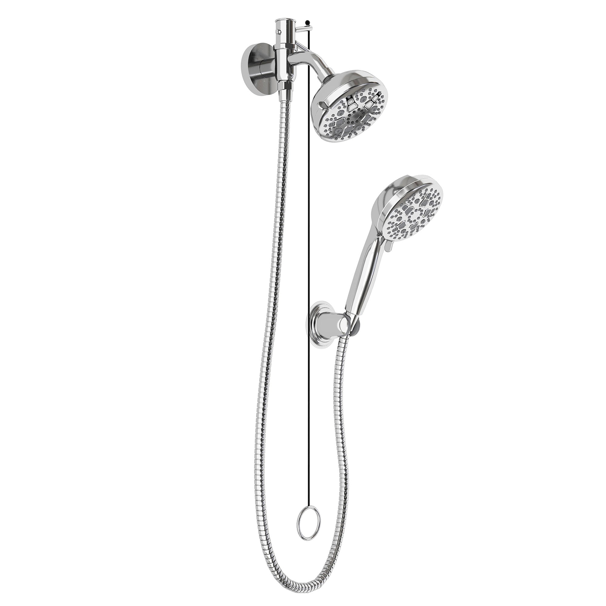 Dual Shower Head Kit with 8-Settings Handheld and Showerhead