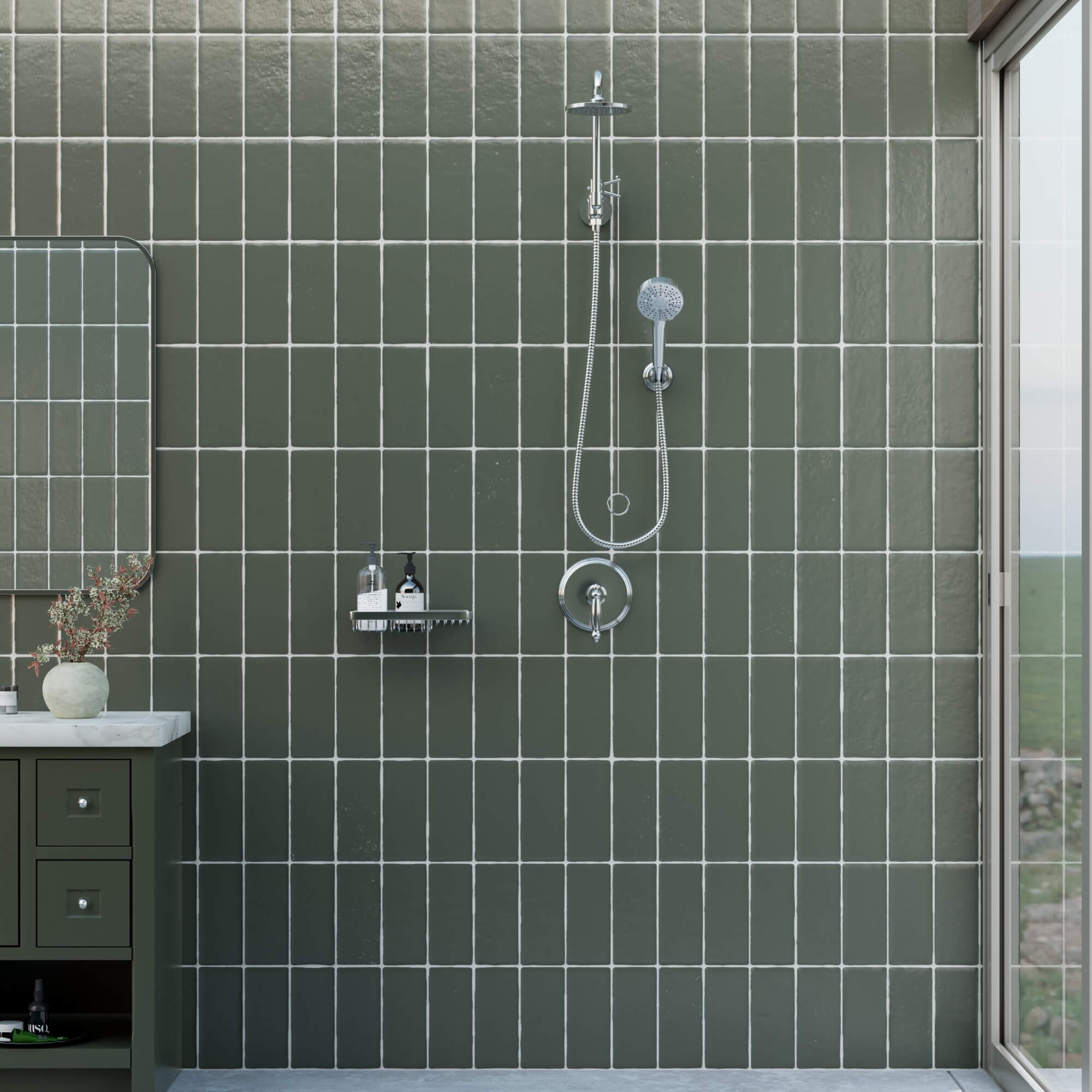 Shower Kit Handheld and Showerhead Combo Quick Retrofit Upgrade for Older Homes