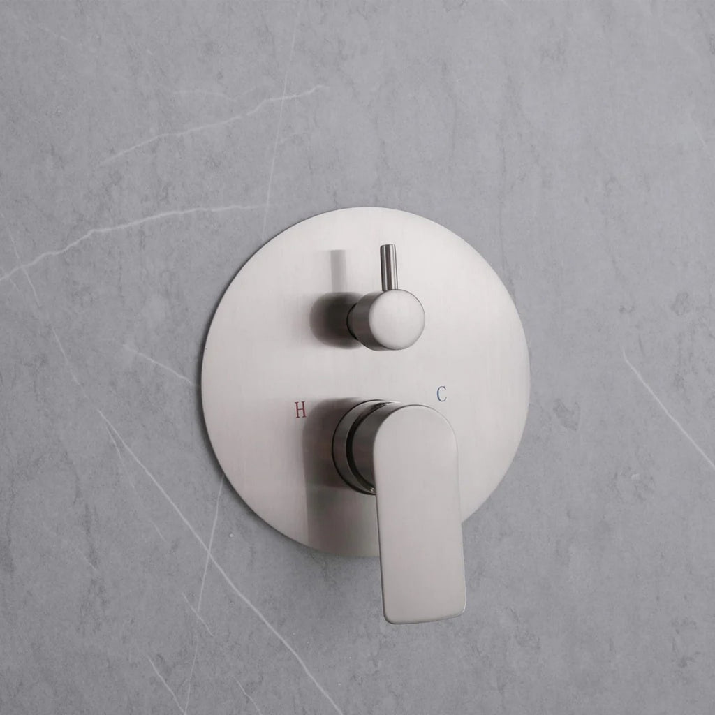 High-Pressure Rainfall Shower System with 5-Function Handheld and Pressure Balance Valve