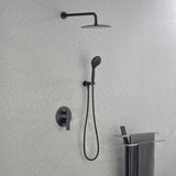 Wall-Mounted Pressure Balance Shower System with Handheld