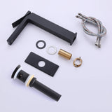 Single-Handle Bathroom Vessel Sink Faucet with Deck Plate