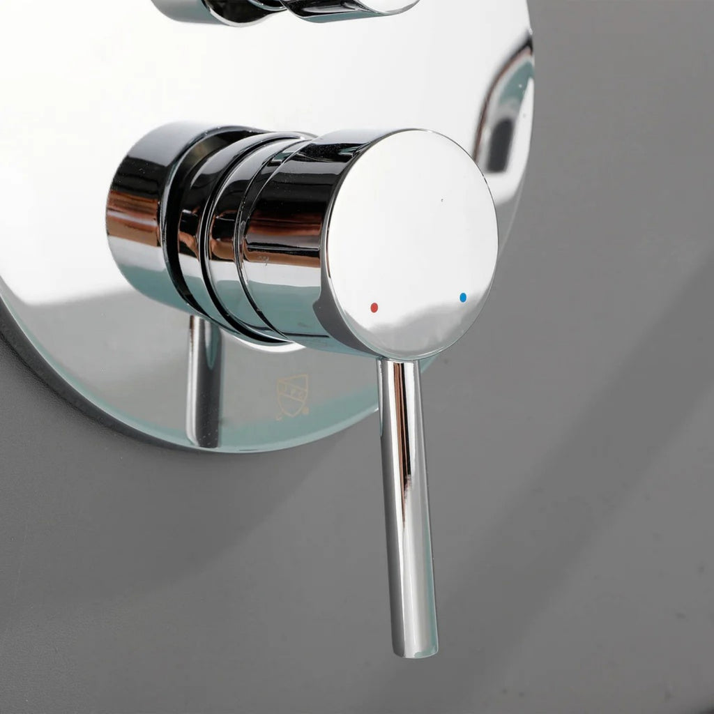 Wall-Mounted Tub Filler with Integrated Handheld Shower
