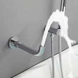 Wall-Mounted Tub Filler with Shower Wand for Modern Bathroom Wall Installation