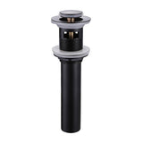 Bathroom Sink Pop-Up Drain with Overflow Solid Brass Universal Sink Drain Stopper