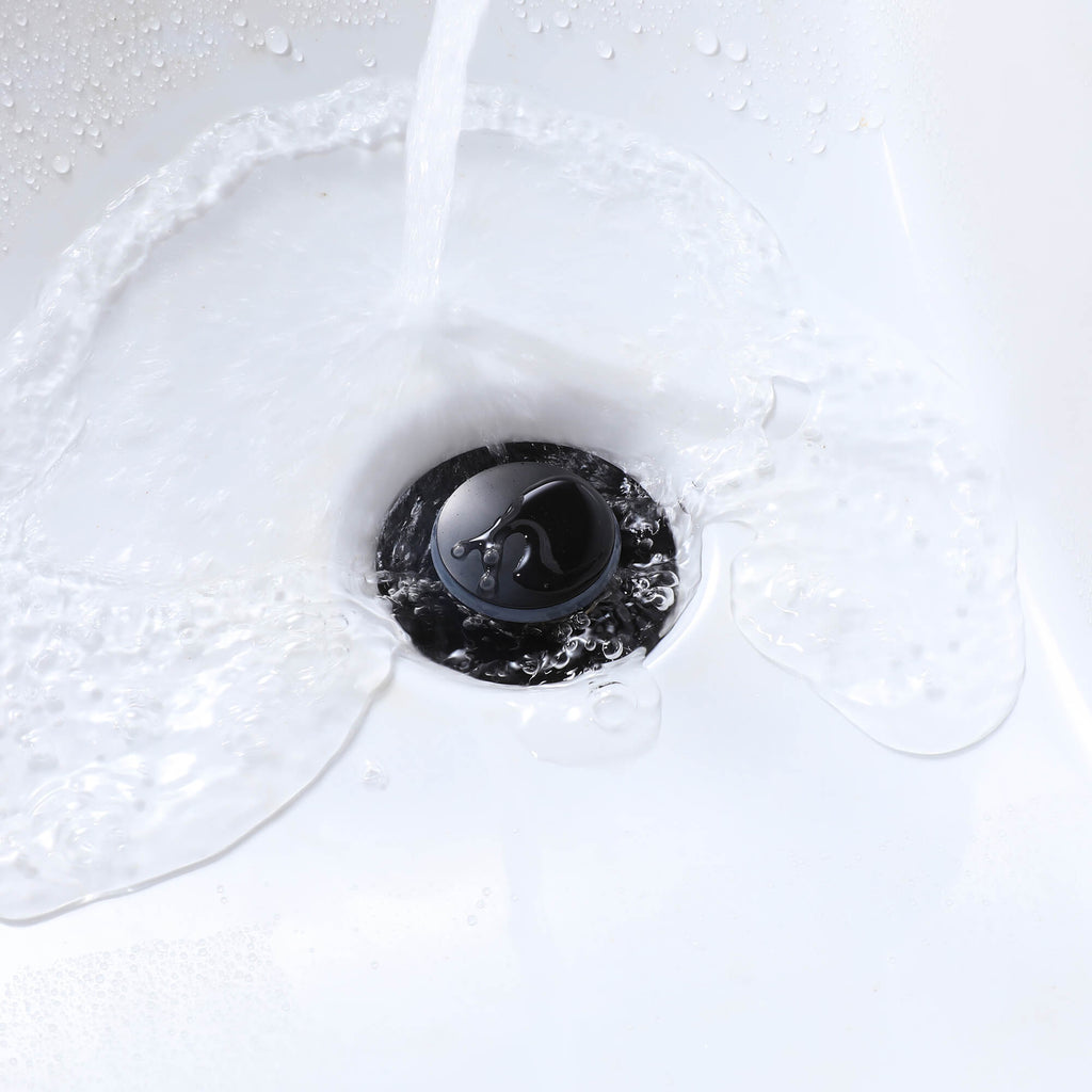 Bathroom Sink Pop-Up Drain with Overflow Solid Brass Universal Sink Drain Stopper