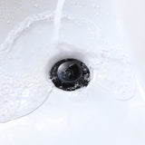 Bathroom Sink Pop-Up Drain with Overflow Solid Brass Universal Sink Drain Stopper