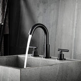 2- handle bathroom sink faucet opening
