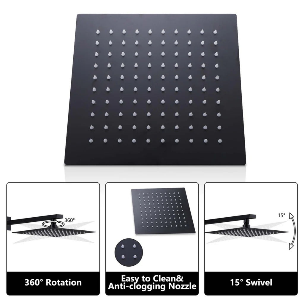 Pressure-Balanced Shower Kit with 10-Inch Rain Head